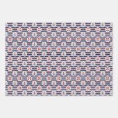 Feuille De Papier Cadeau Patterns de Nautical Stripes and Dots (Devant 2)