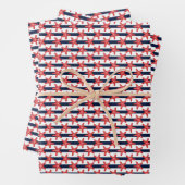 Feuille De Papier Cadeau Patterns de Stars And Stripes (En situation)