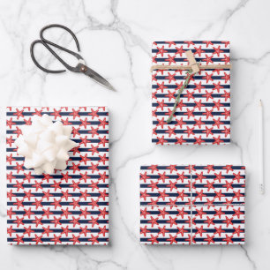 Feuille De Papier Cadeau Patterns de Stars And Stripes