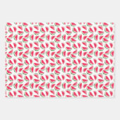 Feuille De Papier Cadeau Patters de Cute Pineapple et Watermelon (Devant)