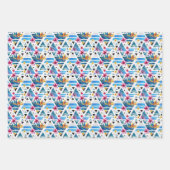 Feuille De Papier Cadeau Patters de Geometric Tropical (Devant 3)