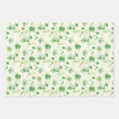 Feuille De Papier Cadeau Patters de Green Palm (Devant 2)