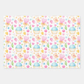 Feuille De Papier Cadeau Patters de Hearts and Muffins (Devant 3)