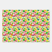 Feuille De Papier Cadeau Patters de Red & Yellow Tropical Fruit (Devant 3)
