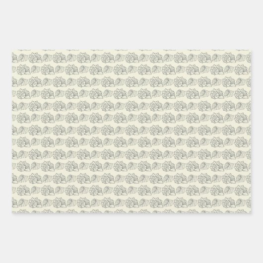 Feuille De Papier Cadeau Patters de Shell (Devant)