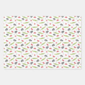 Feuille De Papier Cadeau Patters de Tropical (Devant)