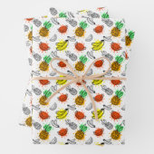 Feuille De Papier Cadeau Patters de Vector Graphic Seamless (En situation)