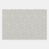 Feuille De Papier Cadeau Patters noirs (Devant 3)