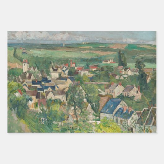 Feuille De Papier Cadeau Paul Cezanne - Auvers, Vue panoramique (Devant 2)