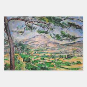 Feuille De Papier Cadeau Paul Cezanne - Mont Sainte-Victoire et Grand Pin