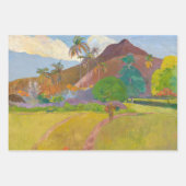 Feuille De Papier Cadeau Paul Gauguin - Paysage tahitien (Devant 3)