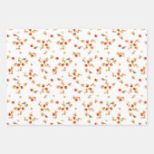 Feuille De Papier Cadeau Pavot Fleur sauvage Jardin Assorti Enveloppe Cadea (Devant 2)