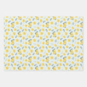 Feuille De Papier Cadeau pavot jaune (Devant 2)