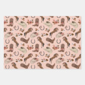 Feuille De Papier Cadeau Pays et flore (Devant 3)