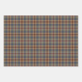 Feuille De Papier Cadeau Pays primitif rustique Homespun et chèques (Devant)