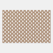 Feuille De Papier Cadeau Pays rustique kraft blanc ornements de Noël (Devant 2)