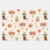 Feuille De Papier Cadeau Paysage occidental  (Devant 3)