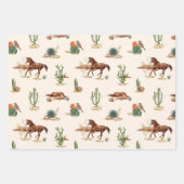 Feuille De Papier Cadeau Paysage occidental  (Devant 2)