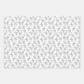 Feuille De Papier Cadeau Peace and Joy Black Holiday Photo Collage (Devant 3)