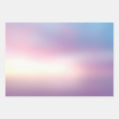Feuille De Papier Cadeau Peach Blue Purple Sunrise Anniversaire (Devant 3)