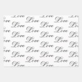 Feuille De Papier Cadeau Peach Blush Love Toujours Mariage (Devant 2)