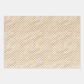 Feuille De Papier Cadeau Peach Blush Ombre Gold Glitzy Heart (Devant 3)