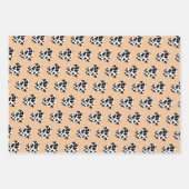 Feuille De Papier Cadeau Peach Fuzz Valentine's Wrapping Paper Trio (Devant)