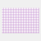 Feuille De Papier Cadeau Peach Motif Plaid Classic En vichy (Devant 3)