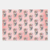 Feuille De Papier Cadeau Peach Pink Unicorn Dream (Devant)