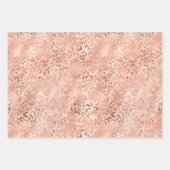 Feuille De Papier Cadeau Peach Rose Leopard (Devant 2)