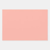 Feuille De Papier Cadeau Peachy rose couleur solide (Devant)