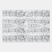Feuille De Papier Cadeau Peau blanche Python Snake Print (Devant 2)