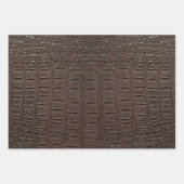 Feuille De Papier Cadeau Peau de crocodile Imprimer sur trois couleurs (Devant 3)