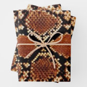 Feuille De Papier Cadeau Peau de serpent (En situation)