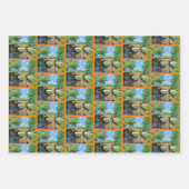 Feuille De Papier Cadeau Pêche à la truite arc-en-ciel (Devant)