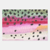 Feuille De Papier Cadeau Pêche à la truite pour pêcheurs (Devant 2)