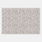 Feuille De Papier Cadeau Pêche au chocolat Brown au léopard Parties scintil (Devant)