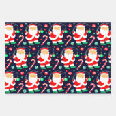 Feuille De Papier Cadeau Pêche de Noël (Devant)