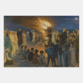 Feuille De Papier Cadeau Peder Severin Kroyer - Bonfire de la veille du mil (Devant 3)