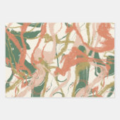 Feuille De Papier Cadeau Peinture Abstraite (Devant 2)