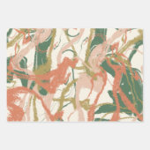 Feuille De Papier Cadeau Peinture Abstraite (Devant)