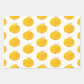 Feuille De Papier Cadeau Peinture aquarelle citrouille (Devant 2)