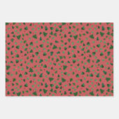 Feuille De Papier Cadeau Peinture aquatique de Noël (Devant 3)