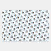 Feuille De Papier Cadeau Peinture Basenji Châtaignier Rouge Brindle mignon  (Devant 2)