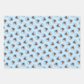 Feuille De Papier Cadeau Peinture Basenji Châtaignier Rouge Brindle mignon  (Devant)