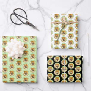 Feuille De Papier Cadeau Peinture Chow Chow - Joli art original chien