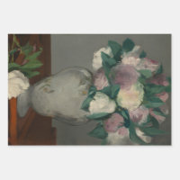 Peinture de manet vintage pivoines dans Vase