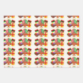 Feuille De Papier Cadeau Peinture de table Kwanzaa (Devant)