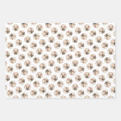 Feuille De Papier Cadeau Peinture française de Bulldog Fawn mignonne art de (Devant 2)