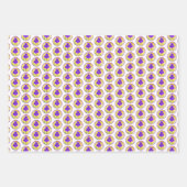Feuille De Papier Cadeau Peinture Iris Violet - Art Fleur Originale (Devant 3)